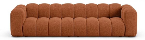 Ceglasta sofa z tkaniny szenilowej 290 cm Lupine – Micadoni