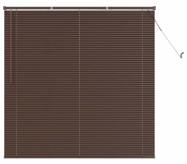 Żaluzja wenecka Ciemnobrązowy ze wzorem 150 x 150 cm 25 mm PVC