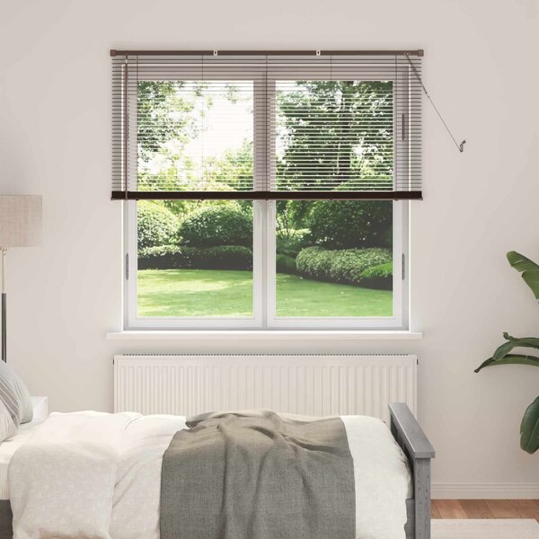 Żaluzja wenecka Ciemnobrązowy ze wzorem 150 x 150 cm 25 mm PVC