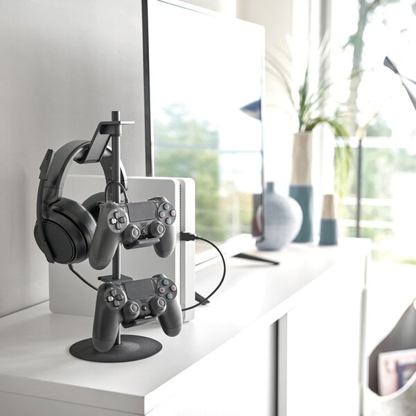 Czarny metalowy stojak wielofukcyjny Smart – YAMAZAKI