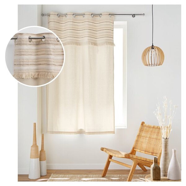 Zasłona w naturalnym kolorze 140x180 cm Atlas – douceur d'intérieur