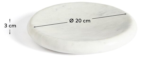 Marmurowa taca dekoracyjna ø 20 cm Obena – Kave Home