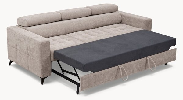 Sofa Nardo z funkcją spania - beżowy szenil Vibe 08