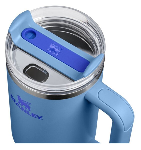 Niebieski termos ze stali nierdzewnej ze słomką 1,18 l Quencher H2.O FlowState™ Tumbler Blue Sky – Stanley
