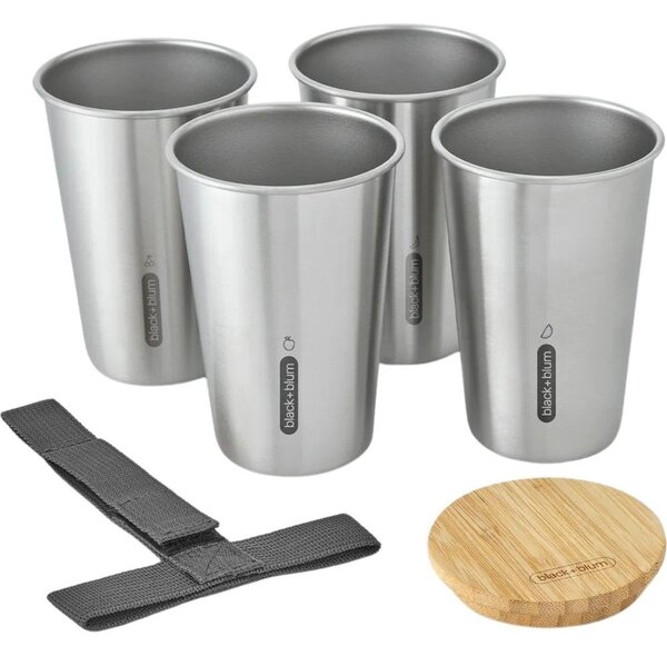 Kubek podróżny ze stali nierdzewnej w kolorze srebra 500 ml – Black + Blum