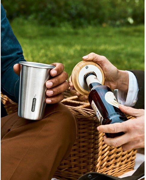 Kubek podróżny ze stali nierdzewnej w kolorze srebra 500 ml – Black + Blum