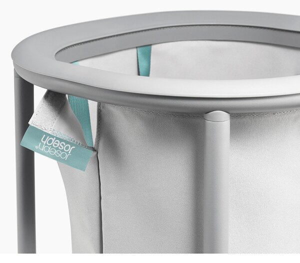 Jasnoszary tekstylny kosz na pranie 50 l Duo – Joseph Joseph
