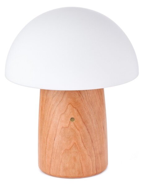 Naturalna lampa stołowa ze ściemniaczem i szklanym kloszem (wys. 32 cm) Alice – Gingko