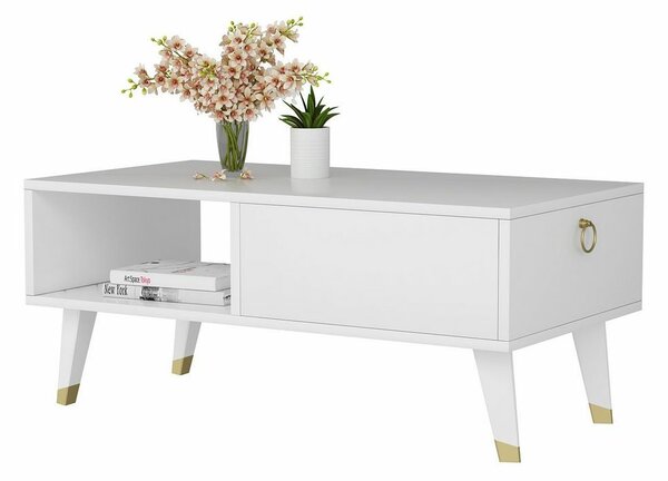 Stolik konferencyjny Delux White