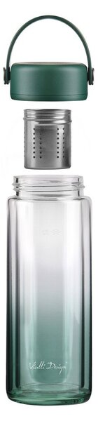 Zielona szklana butelka 350 ml Fuori – Vialli Design