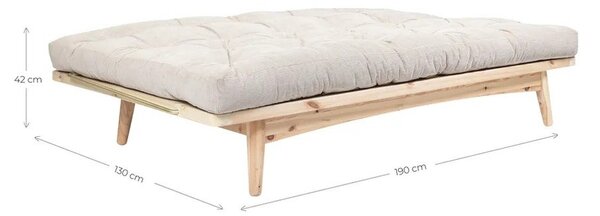 Różowa rozkładana sofa 190 cm Folk – Karup Design