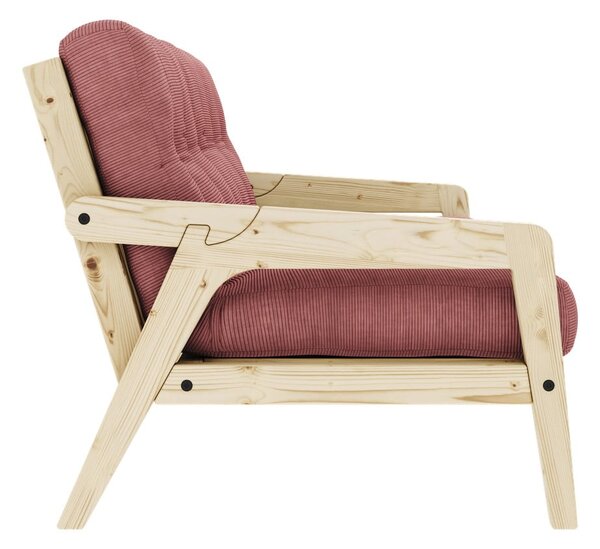 Różowa rozkładana sofa 190 cm Grab Clear – Karup Design