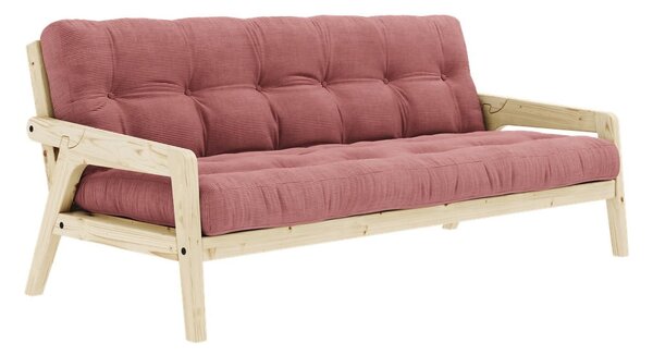 Różowa rozkładana sofa 190 cm Grab Clear – Karup Design