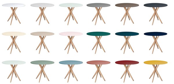 Mały stół do jadalni okrągły Jubi 70 cm, MDF