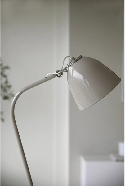 Szarobeżowa lampa stojąca z metalowym kloszem (wysokość 130 cm) Tilt – Markslöjd
