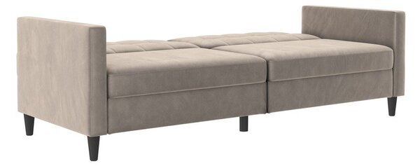 Beżowa aksamitna sofa 203 cm Hartford – Støraa