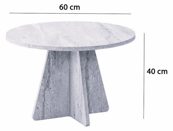 Stolik konferencyjny Mushroom Sapphire Oak