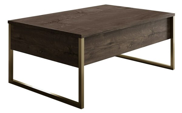 Stolik konferencyjny Luxe Walnut and Gold