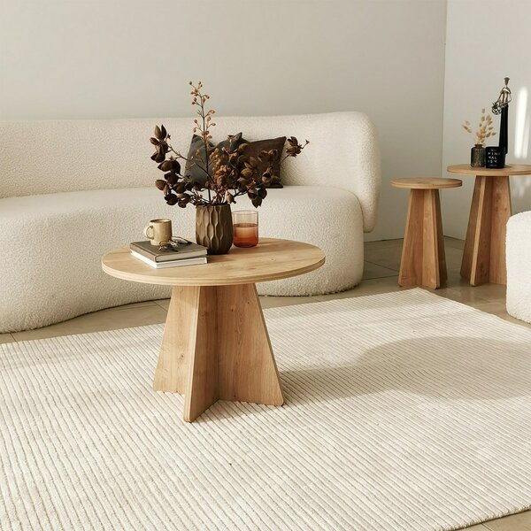 Stolik konferencyjny Mushroom Sapphire Oak