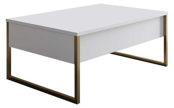 Stolik konferencyjny Luxe White and Gold