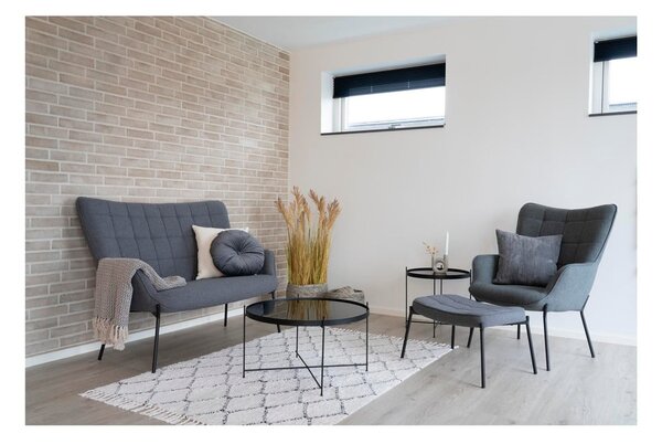Czarny okrągły stolik ø 70 cm Venezia – House Nordic