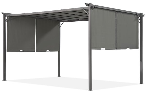 Antracytowa pergola tarasowa Sevilla 3x4m Garden Point