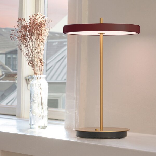 Lampa Stołowa UMAGE, Asteria Move, ściemnialny, złoty | mosiężny, salon, metal, design
