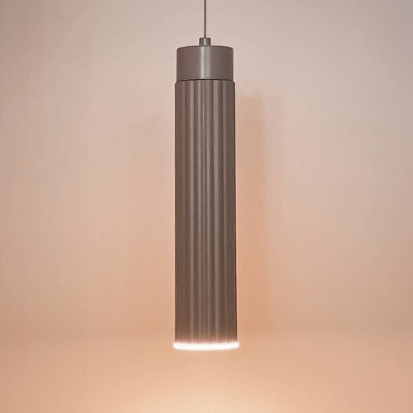 Briloner Lampa wisząca Hang, możliwość ściemniania, kremowy / amber, salon / jadalnia, tworzywo sztuczne, nowoczesny