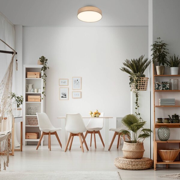 Briloner Lampa sufitowa Duck, kremowy / amber, salon / jadalnia, tkanina / materiał / jedwab, skandynawski