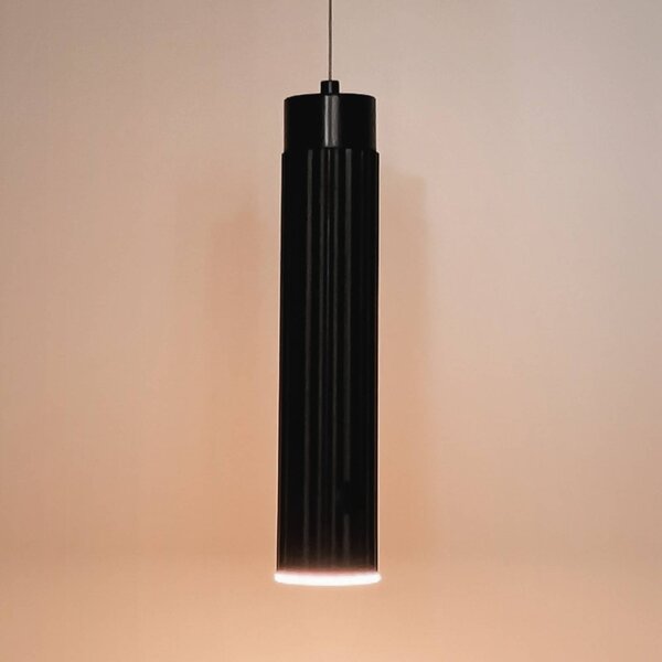 Briloner Lampa wisząca Hang, możliwość ściemniania, czarny, salon / jadalnia, tworzywo sztuczne, nowoczesny