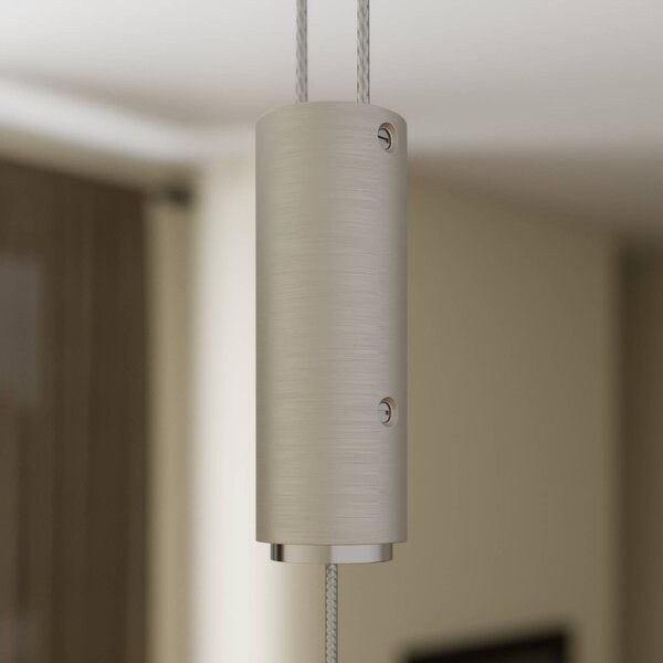 Lampa wisząca Nora Quitani, możliwość ściemniania, jasne drewno, salon / jadalnia, drewno, nowoczesny