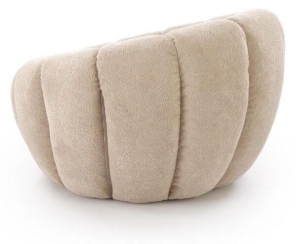 Beżowy fotel w stylu donut | Umeblowana.com