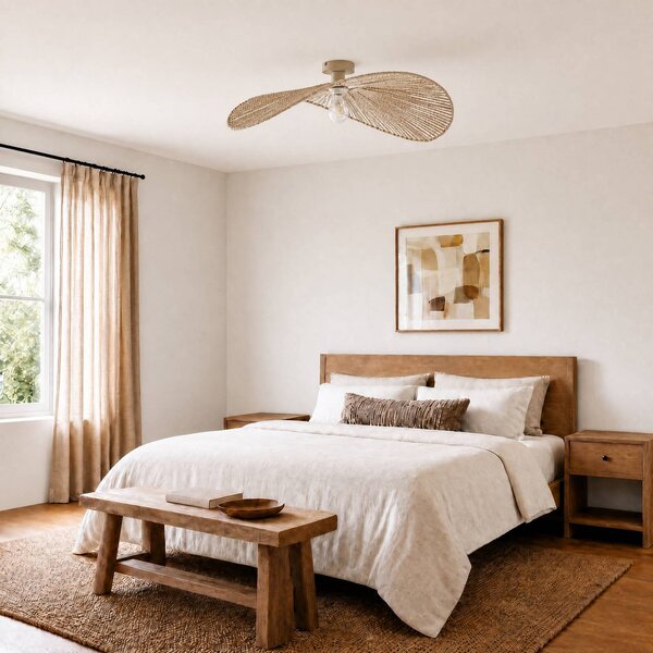 Lampa sufitowa Valdorin Lindby, możliwość ściemniania, kremowy / amber, salon / jadalnia, papier / lunolit / lunopal, nowoczesny