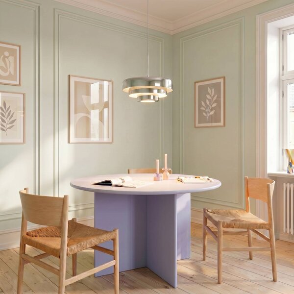 Lampa wisząca Tivra Lindby, możliwość ściemniania, chromowy / srebrny, salon / jadalnia, metal, design
