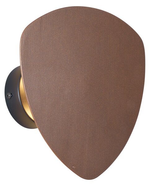 Designerski kinkiet brązowy organiczny 20 cm 2-źródła światła - Pulley