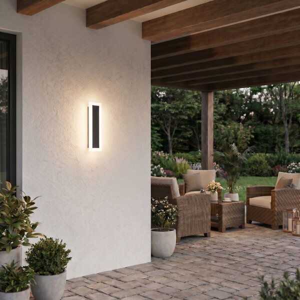 Kinkiet zewnętrzny Wow Milagro Lighting, czarny, metal, nowoczesny