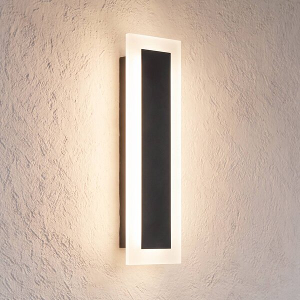 Kinkiet zewnętrzny Wow Milagro Lighting, czarny, metal, nowoczesny