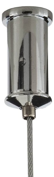 Lampa wisząca Bolla Milagro Lighting, chromowy / srebrny, salon / jadalnia, szkło, nowoczesny