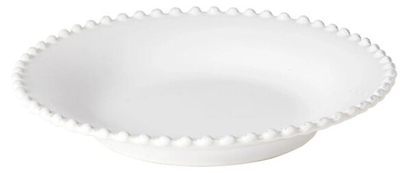 Biały głęboki talerz kamionkowy Costa Nova Pearl, ⌀ 24 cm