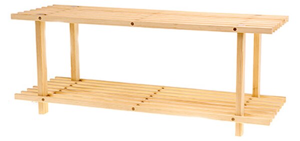 ATMOWOOD Szafka na buty drewniana 77 × 26 × 30 cm