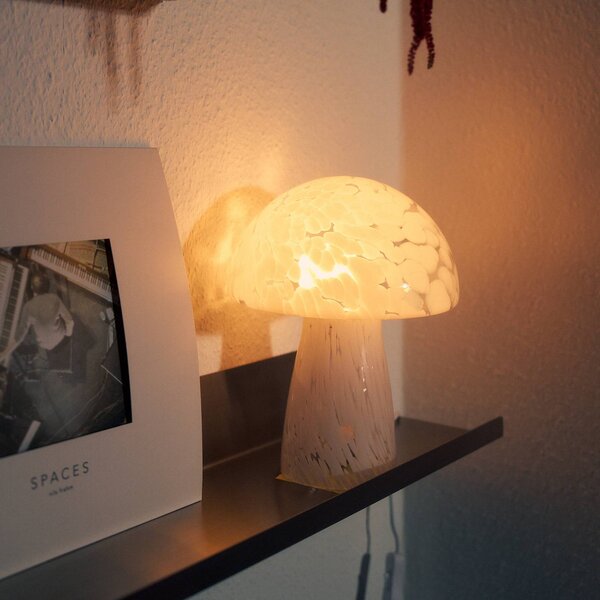 Lampa stołowa Hubi Lindby, biały / opal, salon / jadalnia, szkło, nowoczesny