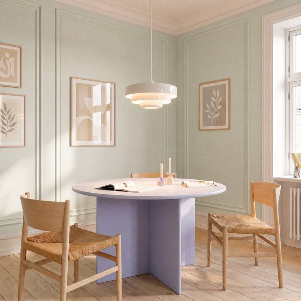 Lampa wisząca Tivra Lindby, możliwość ściemniania, biały / opal, salon / jadalnia, metal, design