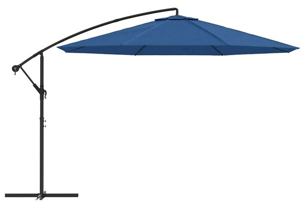 Niebieski ogrodowy parasol na wysięgniku B2-G68