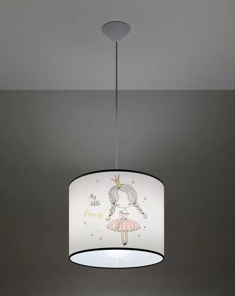 Lampa wisząca dla dziewczynki z motywem księżniczki - A582 D7-W00