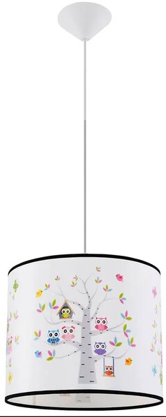 Lampa sufitowa wisząca w sowy do pokoju dziecka - 4X A592 S2-N86