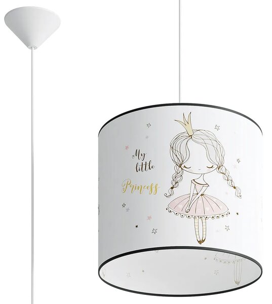 Lampa wisząca dla dziewczynki z motywem księżniczki - A582 D7-W00