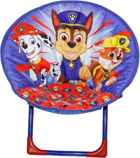 Dziecięce składane krzesło PAW PATROL, niebieskie