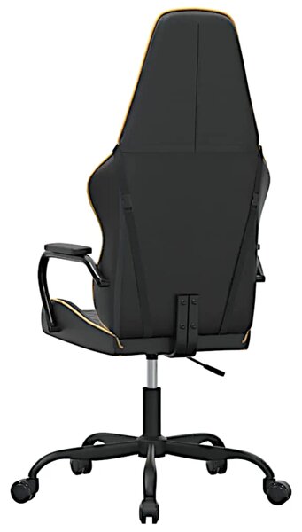 Czarno-złoty fotel gamingowy S1-N10