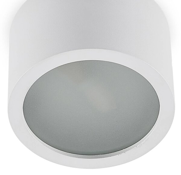 Arcchio downlight Nieva, G9, biały, okrągły, Ø 10cm, metalowy Nieva Arcchio, możliwość ściemniania, biały / opal, przedpokój, aluminium, nowoczesny