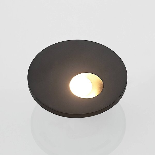 Oprawa wpuszczana LED Arcchio Vexi, Ø 7,5 cm, czarny, aluminium, CCT Vexi Arcchio, możliwość ściemniania, czarny, salon / jadalnia, aluminium, nowoczesny